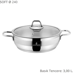 Soft 24 cm Basık Tencere