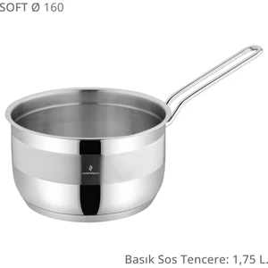 Soft 16 cm Derin Sos Tenceresi