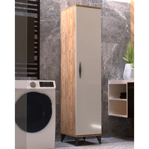 Vesso Tek Kapaklı Dolap Çok Amaçlı Dolap Banyo Dolabı Mutfak Dolabı Kiler Dolabı Raflı Dolap