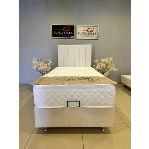 Lunna Bella Aycha Set (Baza-Başlık-Yatak Dahil) Tek Kişilik