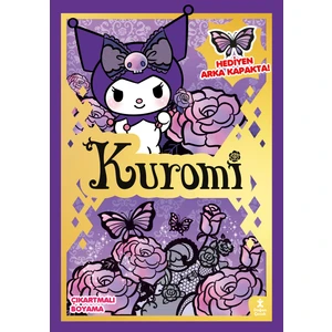 Kuromi - Parti Zamanı Çıkartmalı Boyama Kitabı (Stickerlı Boyama Kitabı ve Kes Yapıştır Hediyesi)