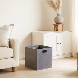 Çok Amaçlı Keçe Organizer Dolap Iİçi Düzenleyici Sepet 30 x 30 cm