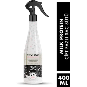 Milk Protein Çift Fazlı Fön Sütü Saçları Nemlendirir ve Parlaklık Kazandırır 400 ML