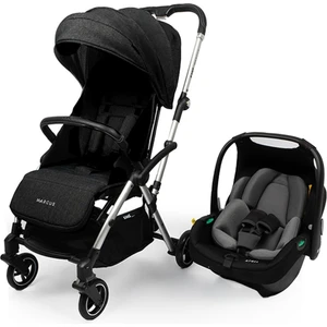 Marcus Kolay Katlanabilen Kabin Travel Sistem Bebek Arabası Raisin Black