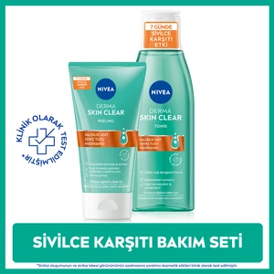 Nıvea Derma Skin Clear Yüz Temizleme Jeli 150Ml Ve Peeling 150Ml