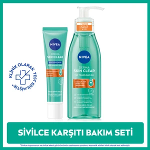 Nıvea Derma Skin Clear Yüz Temizleme Jeli 150Ml Gece Kremi 40Ml