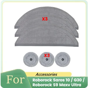 Roborock Saros 10 / G30 / Roborock S9 Maxv Ultra Elektrikli Süpürge Parçaları Yıkanabilir Paspas Pedi Için 6 Adet Yedek Paspas Pedi (Yurt Dışından)