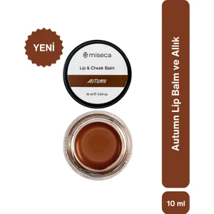 Autumn Dudak Balmı ve Allık Vegan Formül 10 ml Parlak Renkli Kavanoz