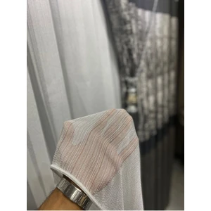 Kanada Tül, 600KAR, Düz Tül, Çizgili Tül,bambu Zincir Tül, Salon Tülü, Ince Çizgili Tül, Sık Pile