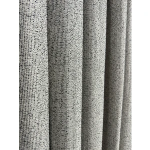 Erdoğanlar Koza Bohem Kumaş Açık Gri Fon Perde 1/3 Sık Pile