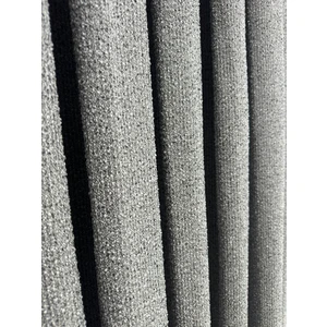 Erdoğanlar Koza Bohem Kumaş Koyu Gri Fon Perde 1/3 Sık Pile