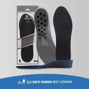 Active Team Bu01 - 3,5 Cm Boy Uzatıcı | Gizli Topuk Yükseltici, Yastıklamalı Boy Uzatma İç Tabanlık