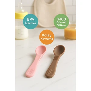 2li Silikon Bebek Mama Kaşığı