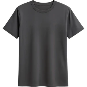 Unisex Basic Bisiklet Yaka T-Shirt