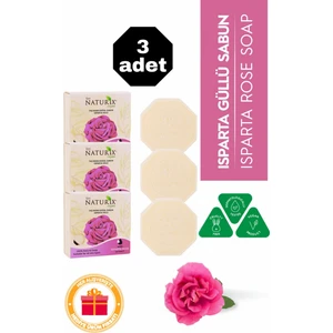 Isparta Gülü Özlü Taş Sabun 3'lü Eko Paket - 3X125 gr