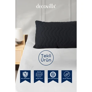 Micro Kapitone Yastık Alezi Sıvı Geçirmez Tekli Yastık Koruyucu 50X70