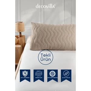 Micro Kapitone Yastık Alezi Sıvı Geçirmez Tekli Yastık Koruyucu 50X70