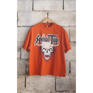 Spinal Tap Retro Rock Oversize Unisex Kısa Kol Turuncu T-Shirt
