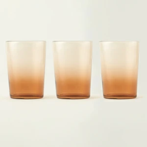 Colored 3'lü Meşrubat Bardağı Seti Amber (510 Cc)