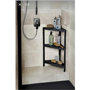 3 Katlı Köşe Rafı - Banyo Mutfak Raf - Düzenleyici Organizer