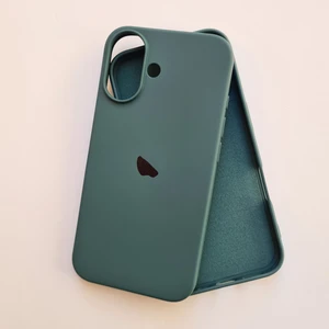 Pirok Store Apple iPhone 16 Plus (6.7 Inc) Uyumlu Lansman Içi Kadife Esnek Silikon Kılıf