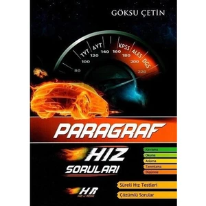 Hız ve Renk Yayınları TYT AYT KPSS ALES DGS Paragraf Hız Soruları