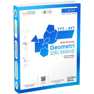 ÜçDörtBeş Yayınları TYT-AYT Geometri Soru Bankası 1. Kitap