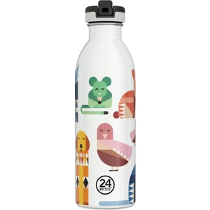 Kids Bottle Best Friends Pipetli Paslanmaz Çelik Çocuk Su Matarası 500 ml