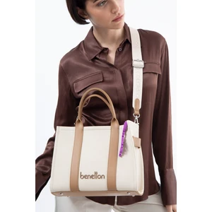 United Colors of Benetton Kadın Omuz ve El Çanta BNT 1526 - Bej