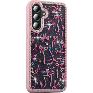 Samsung Galaxy A36 5g Kılıf Azra Taşlı Simli Kapak