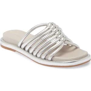 Platin Hakiki Deri Kadın Terlik - K24Y1TR67666-L9L