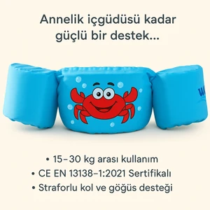 Myswim Yüzdürme Yardımcısı  Yengeç-Mavi