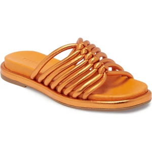 Turuncu Hakiki Deri Kadın Terlik - K24Y1TR67666-M39