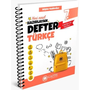 Çanta Yayınları 7. Sınıf Türkçe Okula Yardımcı Hazırlayan Defter