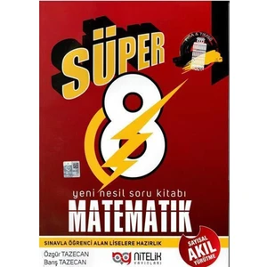Nitelik Yayınları 8.Sınıf Matematik Süper Sayısal Akıl Yürütme Soru Kitabı