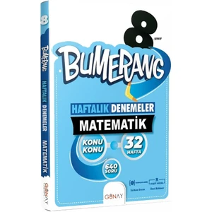 Günay Yayınları 8.Sınıf Matematik Bumerang  Haftalık Deneme