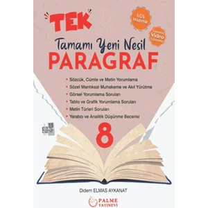 Palme Yayıncılık 8. Sınıf LGS Tek Paragraf Tamamı Yeni Nesil Soru