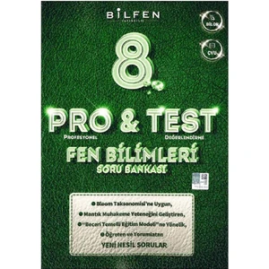 Bilfen Yayınları 8. Sınıf Fen Bilimleri Pro&Test Soru Bankası