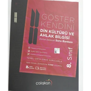 Çalışkan Yayınları 8. Sınıf Din Kültürü ve Ahlak Bilgisi Göster Kendini Soru Bankası