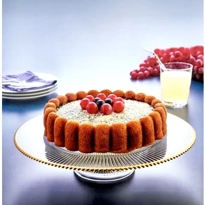 Ayaklı Pasta Kek Standı , Sunumluk, Peynir Tabağı 33 cm