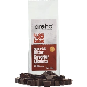 %85 Kakao Hurma Özlü Bitter Kuvertür Çikolata 500 g