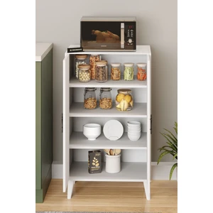 Banyo Rafı Mutfak Kiler Banyo Balkon Ofis Dolabı - Beyaz