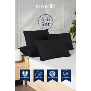 Micro Kapitone Yastık Alezi Sıvı Geçirmez 4 Lü Set Yastık Koruyucu 50X70