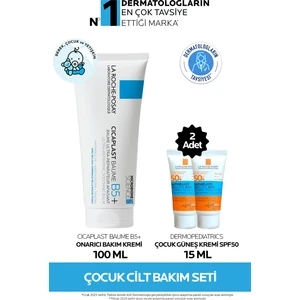 La Roche-Posay Çocuk Cilt Bakım Seti Hassas Ciltler İçin 3 Adet Onarıcı ve Koruyucu Ürün