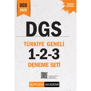 2025 Dgs Tamamı Çözümlü Türkiye Geneli 1-2-3 (3'lü Deneme Seti)