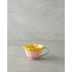Flowerella Dolomite Kupa 250 ml Sarı-Pembe