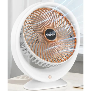 Şarjlı Masaüstü Vantilatör, 3 Hız Kademesi, 180° Ayarlanabilir Dönüş, Soğutucu, Sessiz Fan