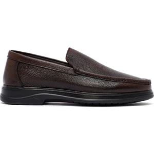 Erkek Kahverengi Deri Comfort Loafer 25SFD6763FT