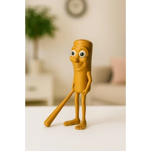 Flexi Lab Creative Tung Tung Sahur Figür – 7 cm Mizahi 3D Baskı Dekoratif Obje | Masa Üstü ve Raf Süsü