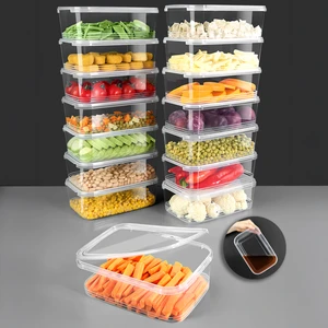 15 Adet Sızdırmaz Kendinden Kapaklı Derin Dondurucuya Uygun Saklama Kabı Düzenleyici Erzak Kabı 2 Lt